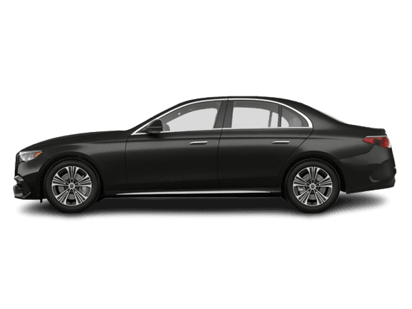 Black executive sedan for wedding transportation