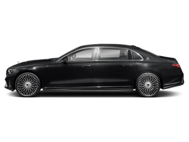 Black Mercedes S-Class for a bridal arrival